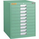 TRUSCO LVE型キャビネット 500X550XH650 引出10段 (品番:LVE-655)(注番2523973)・(法人・事業所限定,直送元)