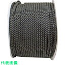 まつうら 綿ロープ (3打ち)6mmΦ×200m 黒 ドラム巻 (品番:M-R-6X200BK-DR) (注番2538999)
