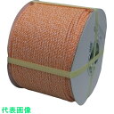 まつうら クレポリ混撚ロープ(3打ち)6mmΦ×200m ドラム巻 (品番:KP-R6X200-DR)(注番2539026)