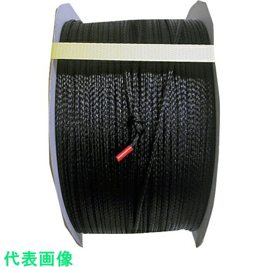 まつうら　PEブレードコード　約4mm×400m　黒　ドラム巻 （品番:PE-BLADE-CORD4-400BK）（注番2539027）