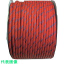 まつうら ナイロン24打コード(芯入り)8mmΦ×200m 赤 ドラム巻 (品番:NR24CORD-8X200-DR)(注番2539029)