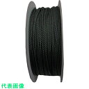 まつうら ポリエチレンロープ(3打ち)4mmΦ×200m 黒 ドラム巻 (品番:PE-4X200BK-DR)(注番2540586)