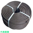 まつうら ポリエチレンロープ(3打ち) 10mmΦ×200m こげ茶 (品番:PE-10X200-DBRN)(注番2540636)