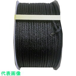 まつうら　PEブレードコード　約5mm×200m　黒　ドラム巻 （品番:PE-BLADE-CORD5-200BK） （注番2540685）