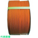 まつうら ポリエチレンロープ(3打ち)5mmΦ×200m オレンジ ドラム巻 (品番:PE-5X200ORE-DR)(注番2542236)