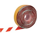 セーフラン 高耐久ラインテープ 幅50mm×30m 赤/白 (品番:11755)(注番2542476)・(送料別途見積り,法人・事業所限定,直送)