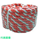 まつうら アクリル紅白ロープ(3打ち)12mmΦ×20m 丸巻パック (品番:RED/WH-R1220P)(注番2543755)