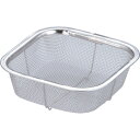 TKG 18-8ミニ角ざる 13cm (品番:AMN02003)(注番2545760)・(送料別途見積り,法人・事業所限定,取寄)