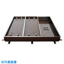 ■カネソウ 大口径マシンハッチ 充填用 屋内用 二重蓋 密閉形(防水・防臭形) スチール製 ステンレス目地 〔品番:W-6E-900-HANDORUTSUKI〕...