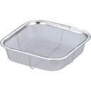 TKG 18-8ミニ角ざる 16cm (品番:AMN02002)(注番2547285)・(送料別途見積り,法人・事業所限定,取寄)