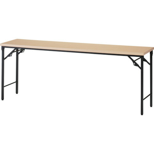 TRUSCO　折りたたみ会議テーブル　1800X450XH700　棚板なし　ナチュラル （品番:TST-1845-C）（注番2555347）・（送料別途見積り,法人・事業所限定）【大型】