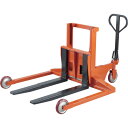 TRUSCO コゾウリフター パレットトラックタイプ 足踏み 800kg パレット用 (品番:BEA-H800-3W)(注番2567166)・(送料別途見積り,...