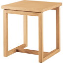 TRUSCO ウッドサイドテーブル 450X450X500 ナチュラル (品番:CLA450-NA)(注番2572488)・(法人・事業所限定,直送元)