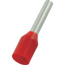 TRUSCO フェルール圧着端子 絶縁スリーブ付き 1-8 100個入 (品番:FT1008-R)(注番2577880)