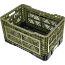 TRUSCO サイドオープン型折りたたみメッシュコンテナ48L OD (品番:TR-MPBS48-OD)(注番2578079)