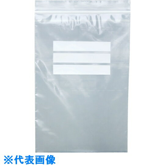 TRUSCO チャック付ポリ袋(白枠付) 0.08mm厚 120x85mm 200枚入 (品番:TCBW-D-8A-TM)(注番2610465)