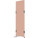 TOKIO フリージョイントパネル 横幅600mm×奥行き22mm×高さ1800mm ライトブラウン(レザー・片足付き) (品番:PT20-L1860-L-A01-06-LEG1)(注番2613832)・(送料別途見積り,法人・事業所限定)【大型】