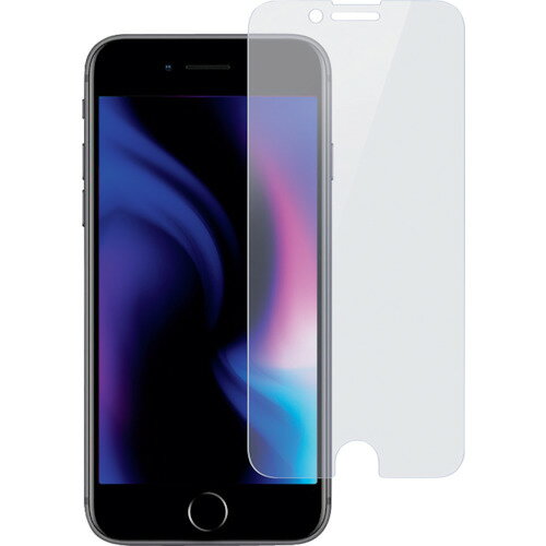 オウルテック　iPhoneSE（第2世代）／8／7／6s対応ガラスフィルム　フチなし　ブルーライトカット 〔品番:OWL-GSIC47-BC〕[2616788]「送料別途見積り,法人・事業所限定,直送」