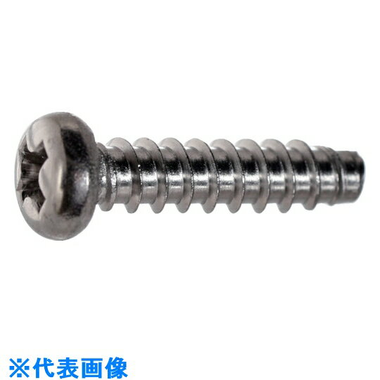 TRUSCO　ナベ頭タッピングねじ　2種溝付B1　ステンレス　M3×16　620本入　ヘキサゴンパッ
