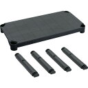 TRUSCO プラ棚用 棚板セット 棚板間隔高さ515mm用脚4本付 つや消しブラック (品番:TPT-344S-MBK)(注番2629934)(3)