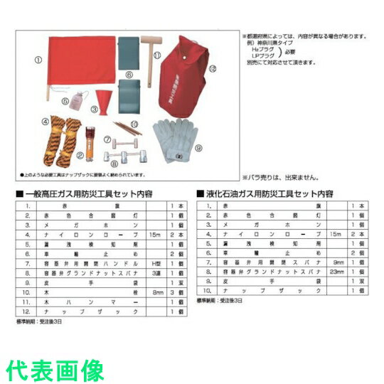 ヤマト　緊急防災工具セット （一般高圧ガス用） （品番:BOUSAI） （注番2687911）