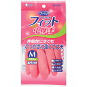 エステー ファミリー やわらかフィット 天然ゴム 中厚手 M ピンク (品番:ST74322)(注番2691262)