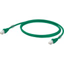 ワイドミュラー 両端RJ45コネクタ付き産業用イーサネットケーブル(二重シールド構造)緑色1.0m (品番:1251590010)(注番2734547)・(送料...