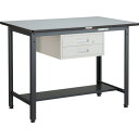 TRUSCO 中荷重立作業台(500kg)HAEW型 1200X750XH885 2段引出付 ダークグレー色 (品番:HAEWR-1275F2)(注番2781573)・(法人・事業所限定,直送元)(3)