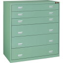 TRUSCO スリーロックワイドキャビネット 1200X650XH1300 6段 (品番:TWK-1206B)(注番2812282)・(法人・事業所限定,直送元...
