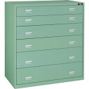TRUSCO スリーロックワイドキャビネット 1200X650XH1300 6段 (品番:TWK-1208B)(注番2812304)・(法人・事業所限定,直送元...