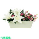 □ユニット 造花ミニプランター カサブランカ (品番:935-35) (注番2869481)・ (送料別途見積り,法人・事業所限定,取寄)