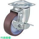 ワコーパレット エアーキャスター(自在車ストッパー付) 100mm ウレタン車 (品番:ALG-100-URDS)(注番3052095)(4)