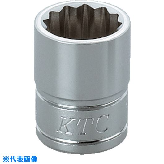 KTC　9．5sq．ソケット（十二角）　対辺寸法14mm　差込角9．5mm　全長25mm （品番:B3-14W）（注番3073831）