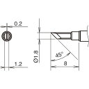 白光　こて先K型　400℃ （品番:T38-02K）（注番3155861）