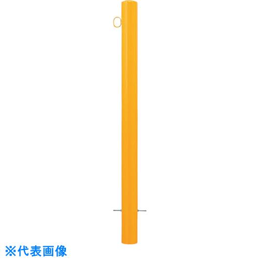■カネソウ 車止め スチール製 焼付塗装 固定式 先付タイプ Eシリーズ （品番:EC1485RE-K(W)）（注番3216640）・（法人・事業所限定,直送元）