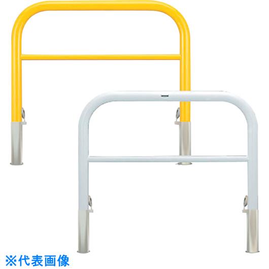 ■カネソウ　車止め　アーチ型　横バー付　スチール製　焼付塗装　脱着式　鋳鉄製蓋　Yシリーズ （品番:..