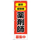 sign city のぼり旗 薬剤師募集中 No.GNB−3229 W600×H1800 (品番:6300013970)(注番3220836)・(法人・事業所限...