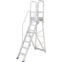 □PiCa 折りたたみ式作業台DWR型 2.1m 手すり付き(H:1100mm) (品番:DWR-210A11H)(注番3228103)・(法人・事業所限定,直...