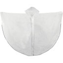 トオケミ エコジュニアレインポンチョ (品番:#034-WHITE)(注番3236682)・(送料別途見積り,法人・事業所限定,取寄)