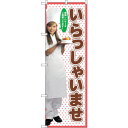 sign city のぼり旗 いらっしゃいませ No.SNB−2822 W600×H1800 (品番:6300016662)(注番3240017)・(法人・事業...
