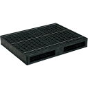 サンコー リサイクルプラスチックパレット 815409 R2-1114F-6 (品番:SKR2-1114F-6-BK)(注番3241455)