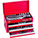 TONE 整備用工具セット ツールセット 差込角12.7mm 62点セット レッド (品番:TSS450)(注番3271471)