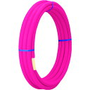TBC 保温付架橋ポリエチレン管ピンク10mm×60M (品番:HC-10HON5P-60M-MAKI)(注番3281183)・(送料別途見積り,法人・事業所限...