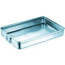 SUGICO 18-8ステンレス番重バット 小浅型 手付 370x290x80 (品番:SH-3729-08H)(注番3320227)