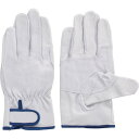 富士グローブ　豚本革手袋（袖口マジックタイプ）　EX－233　白　L　当て付 （品番:5913）（注番3345149）