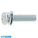 SUNCO 組込みねじ (+)ナベP=4 (鉄 (または標準)・三価ステンコート) M3×8 (110本入) (品番:10-00-0004-0030-0080-...