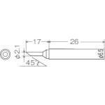 グット　PX-601／601AS用交換こて先　2C （品番:PX-60RT-2C）（注番3372138）