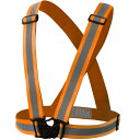 富士手袋 伸縮安全テープベスト 蛍光オレンジ (品番:8270-OR)(注番3382617)