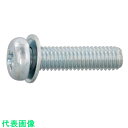 SUNCO 組込みねじ (+)ナベPK=1 (鉄 (または標準)・三価ホワイト) M2×6 (290本入) (品番:10-00-0007-0020-0060-0...