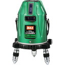 MAX 電子整準グリーンレーザ墨出器フルライン三脚付きLA-S802DG-Tセット (品番:LAS802DG-TSET)(注番3510564)